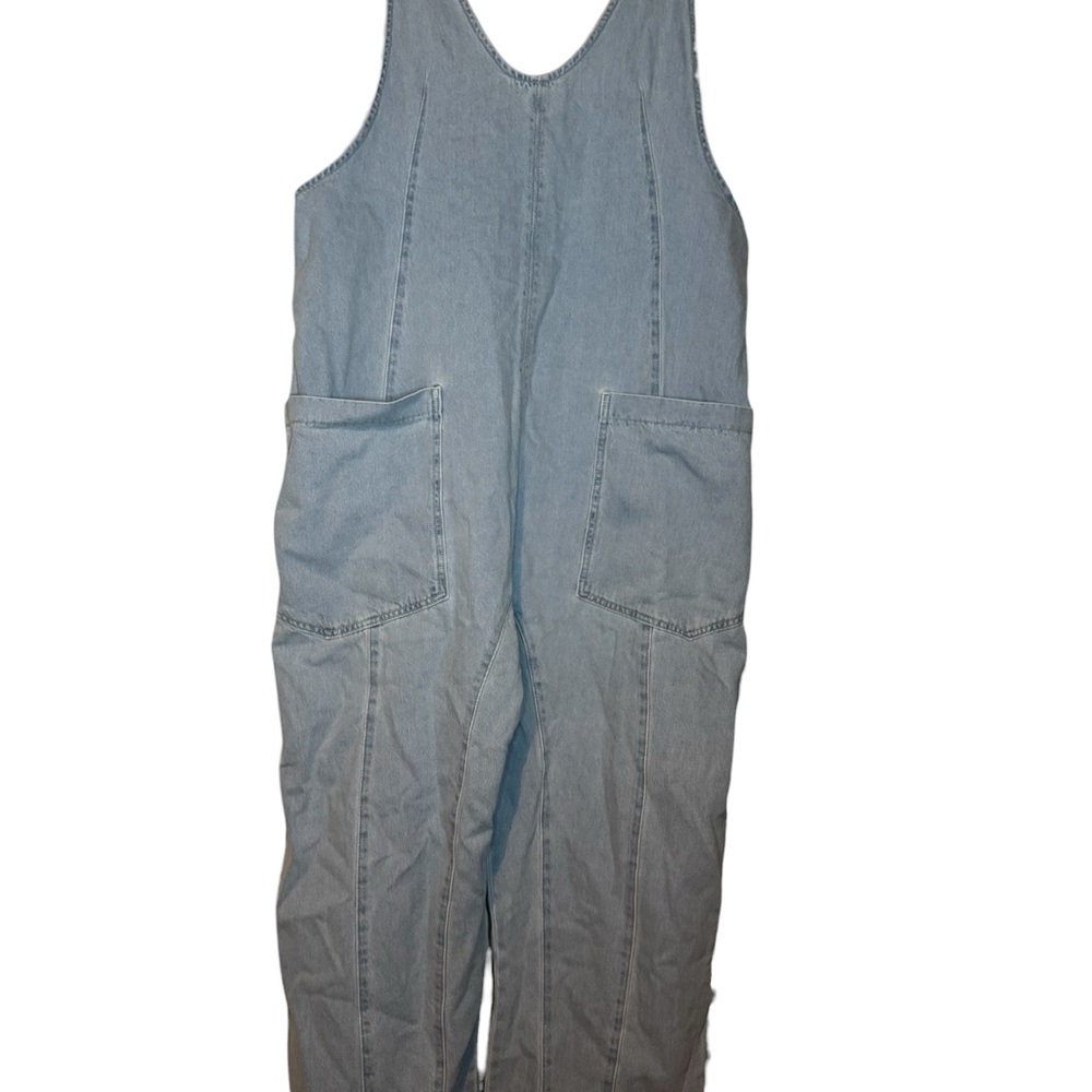 We The Free Women's Light Blue Jumpsuit nwot women’s size large - Picture 3 of 6